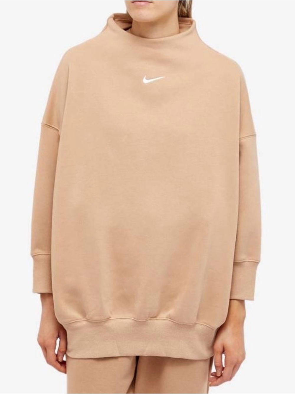 Women Nike Sportswear Phoenix Fleece Sweatshirt Loose Fit DQ5765-200